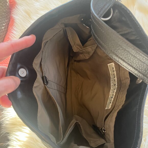 Rough and Tumble Black medium Hartley with d rings convertible bag purse - Picture 2 of 3